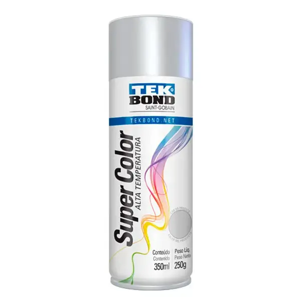 Tinta Spray Alta Temperatura Preto Fosco 315ml