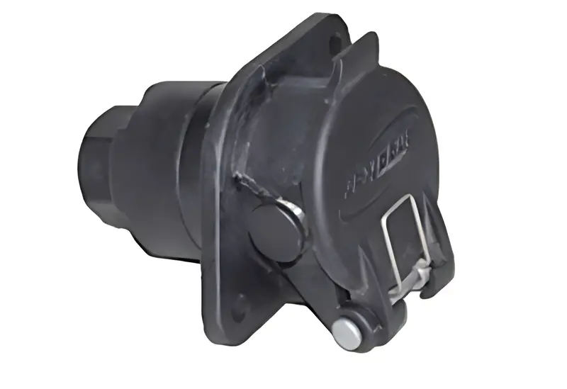Tomada Carreta ABS Rastreador Redonda Plastica — 405632