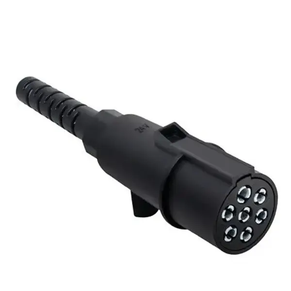 Tomada Elétrica Macho 7 Pinos para Cavalo / Carreta