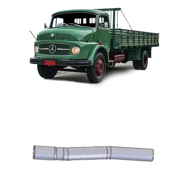 Tubo Escapamento Intermediário MB 1113 1982 até 1988 2,5''