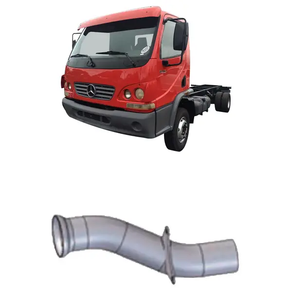 Tubo Escapamento Saída Motor 3'' Caminhão MB Accelo 915
