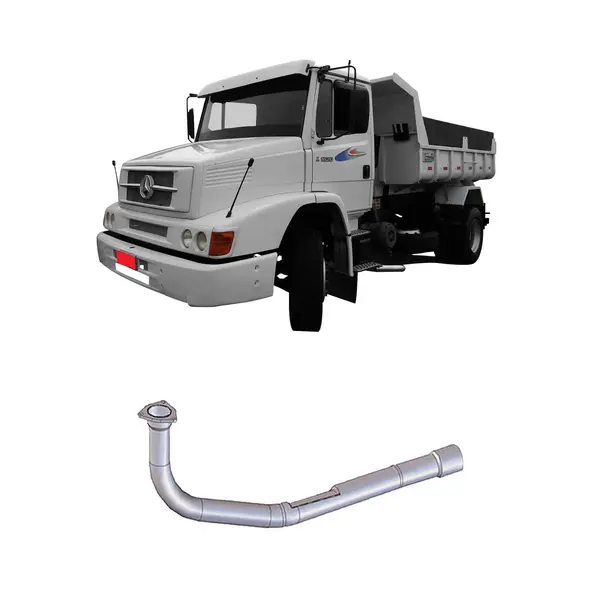 Tubo Escapamento Saída Motor MB 1620 1720 1723 Ano 2000a2003 — 2000A2003
