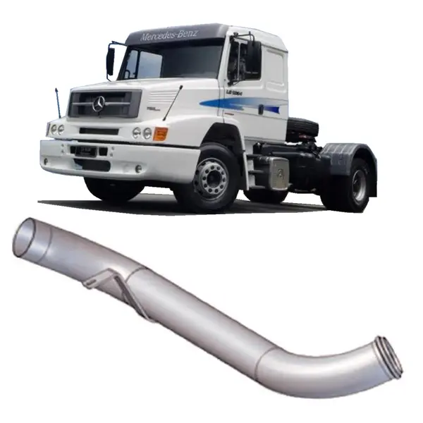 Tubo Galvanizado Intermediário MB 1938L 1634LS 4,5 Polegadas para Caminhões Mercedes-Benz