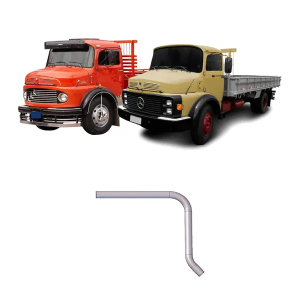 Tubo Saída Escapamento MB 1113 1519 Turbo Super Longo 3''