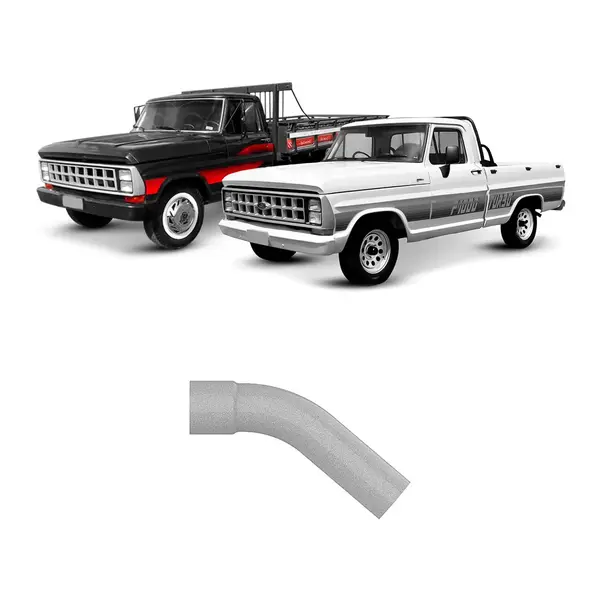 Tubo Terminal Saída Escapamento Ford F1000 Turbo F4000 ...95