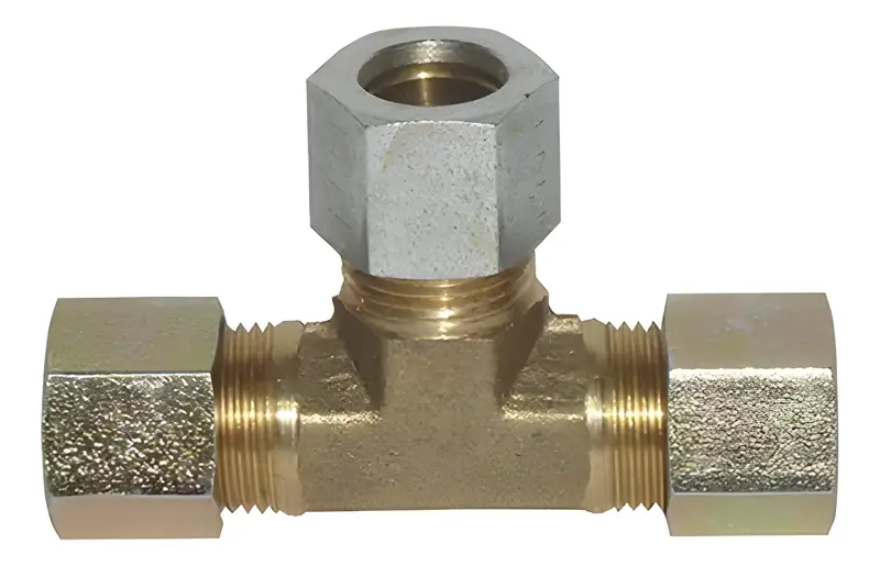 Uniao Tee Aco p/ Tubo 14MM Brc — 74302014002
