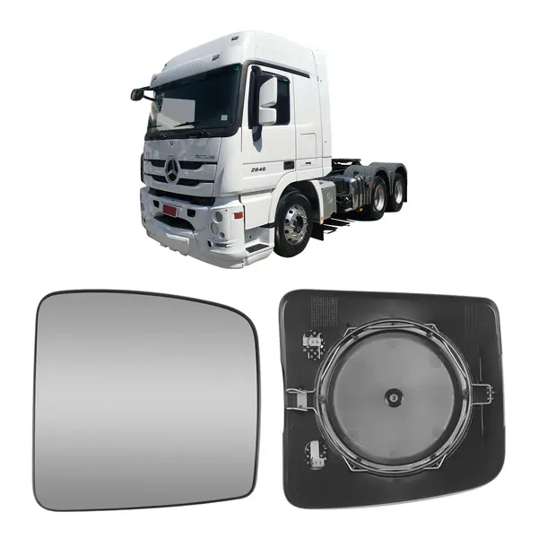 Vidro Espelho Retrovisor Aux. MB Actros L/d Convexo