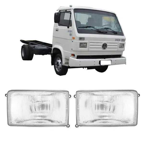 Vidro Farol Caminhão VW 1994 a 1999 - Nino - Par