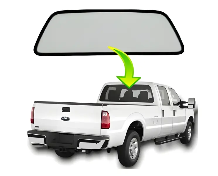 Vidro Traseiro para Ford F12000 F14000 — XC352542006AA
