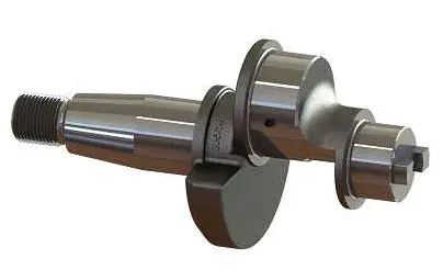 Virabrequim p/ Comp. Lk 38 com Chaveta
